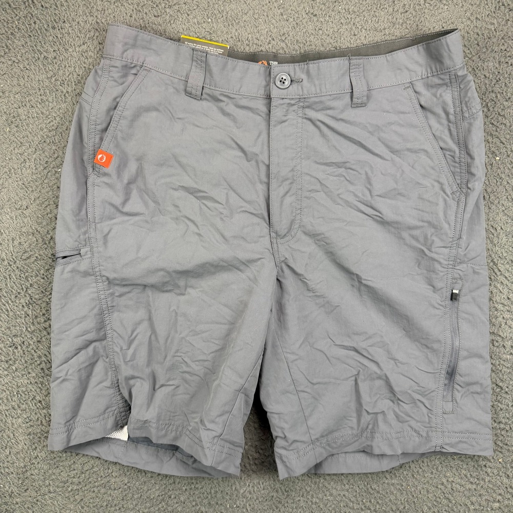 The American Outdoorsman Mens Shade Grey Water Repellent Hiking Shorts Medium